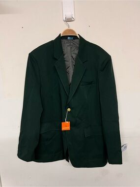 Men's Career Wear by Executive Apparel‎ Dark Green Single-Breasted Blazer